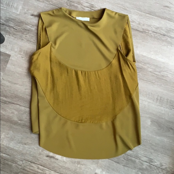 Olive Green Loose Zara Blouse - Picture 1 of 4